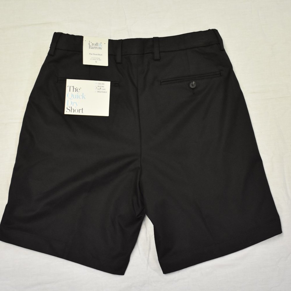 Men's Croft & Barrow Quick Dry Flat Front Short-Mineral-New with Tags