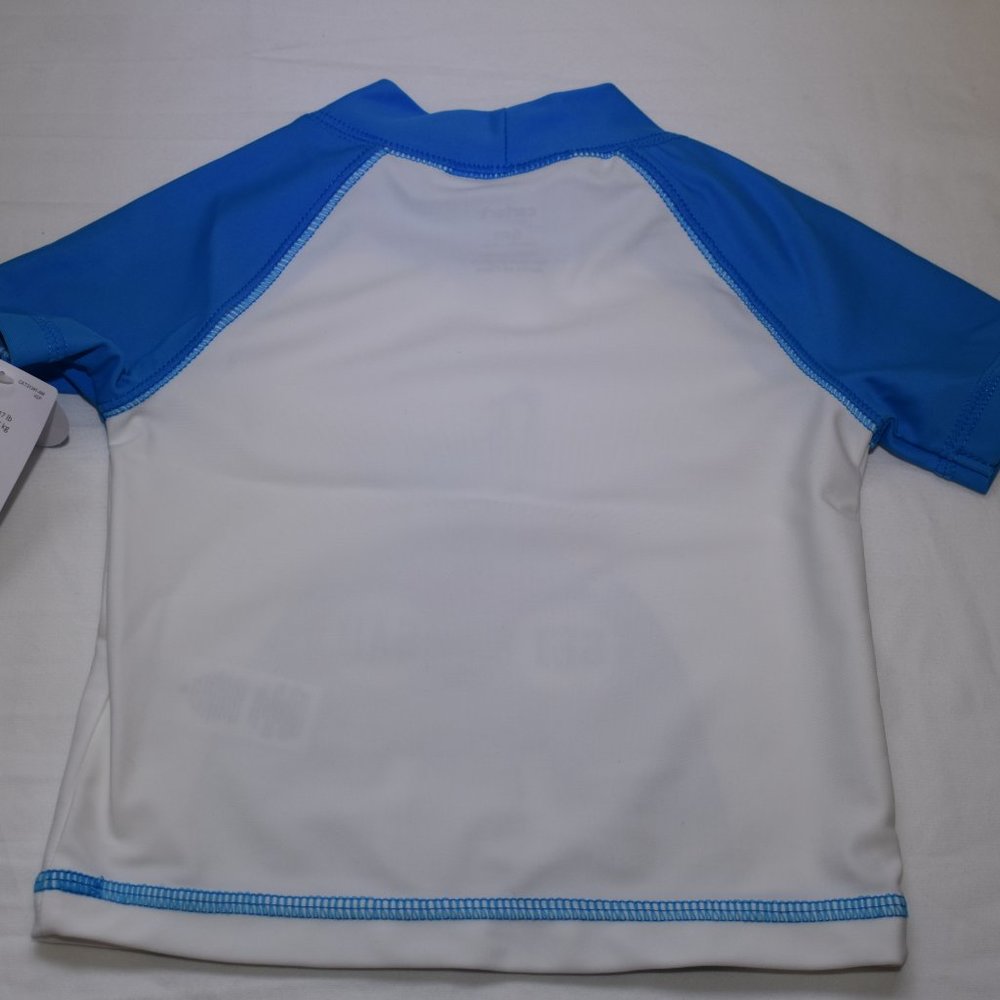 Carter's 6m Walrus/Sail Rash guard and Shorts Set-New with Tags