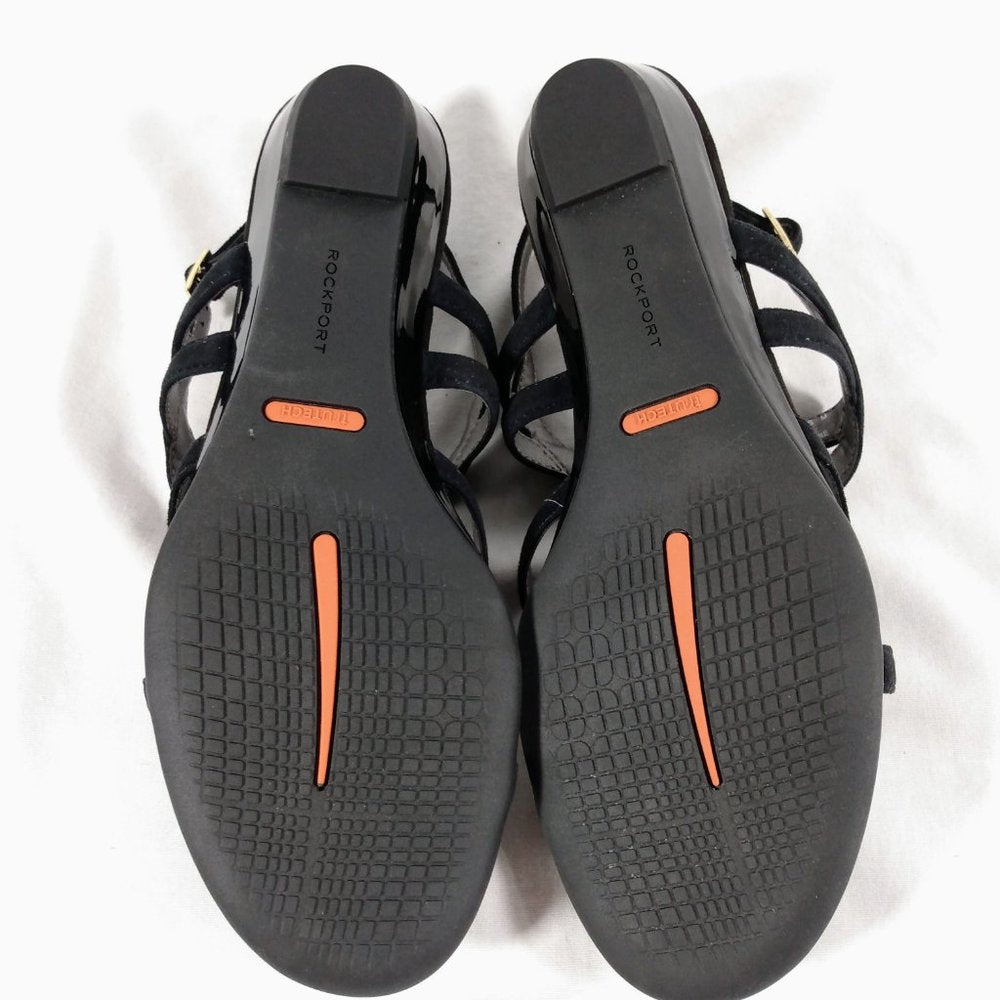 Rockport Total Motion TM Zandra Slingback Sandal CH5162 Black NEW IN BOX