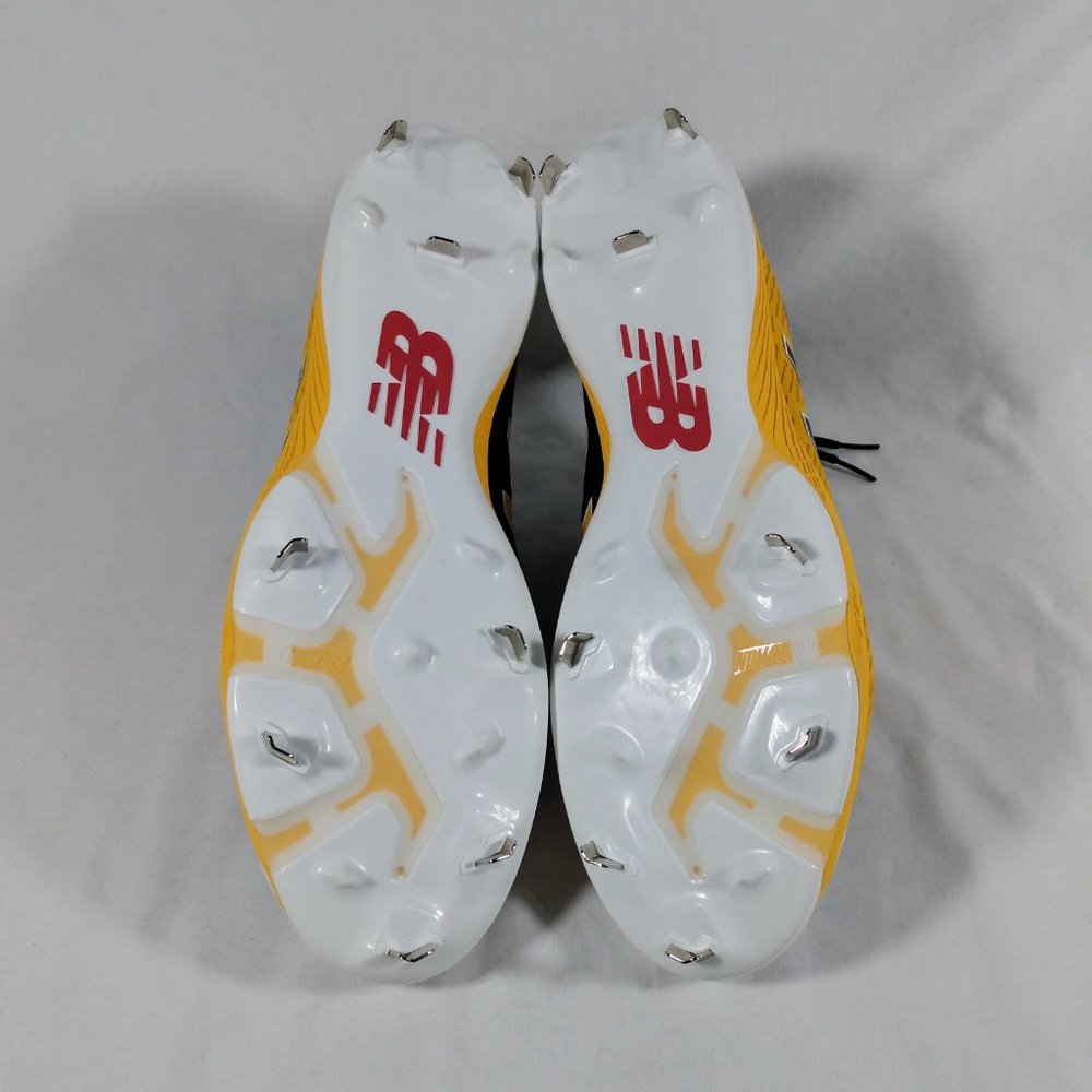 New Balance Men's Low Cut Baseball Cleats Size 14 Yellow/Black/White-NIB