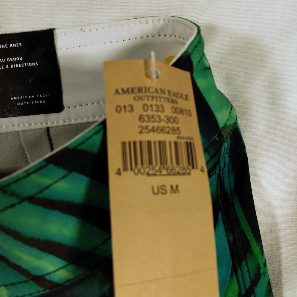 AEO Boardshort- Tropical Green/Blue-Various Sizes-NWT