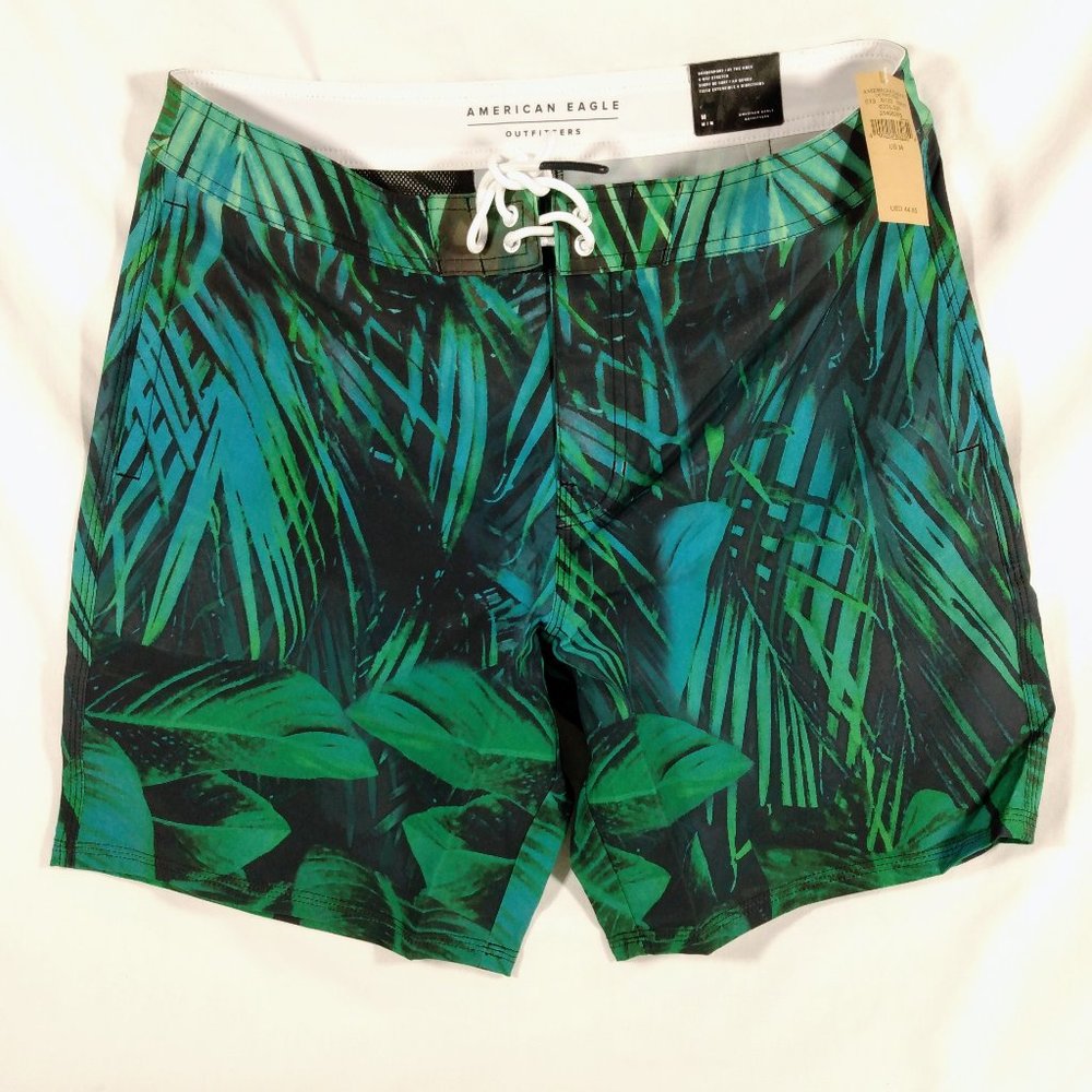 AEO Boardshort- Tropical Green/Blue-Various Sizes-NWT