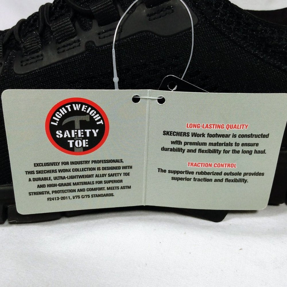 Skechers Men's Safety Toe Slip Resistant Work Shoe-Various Sizes-New with Tags