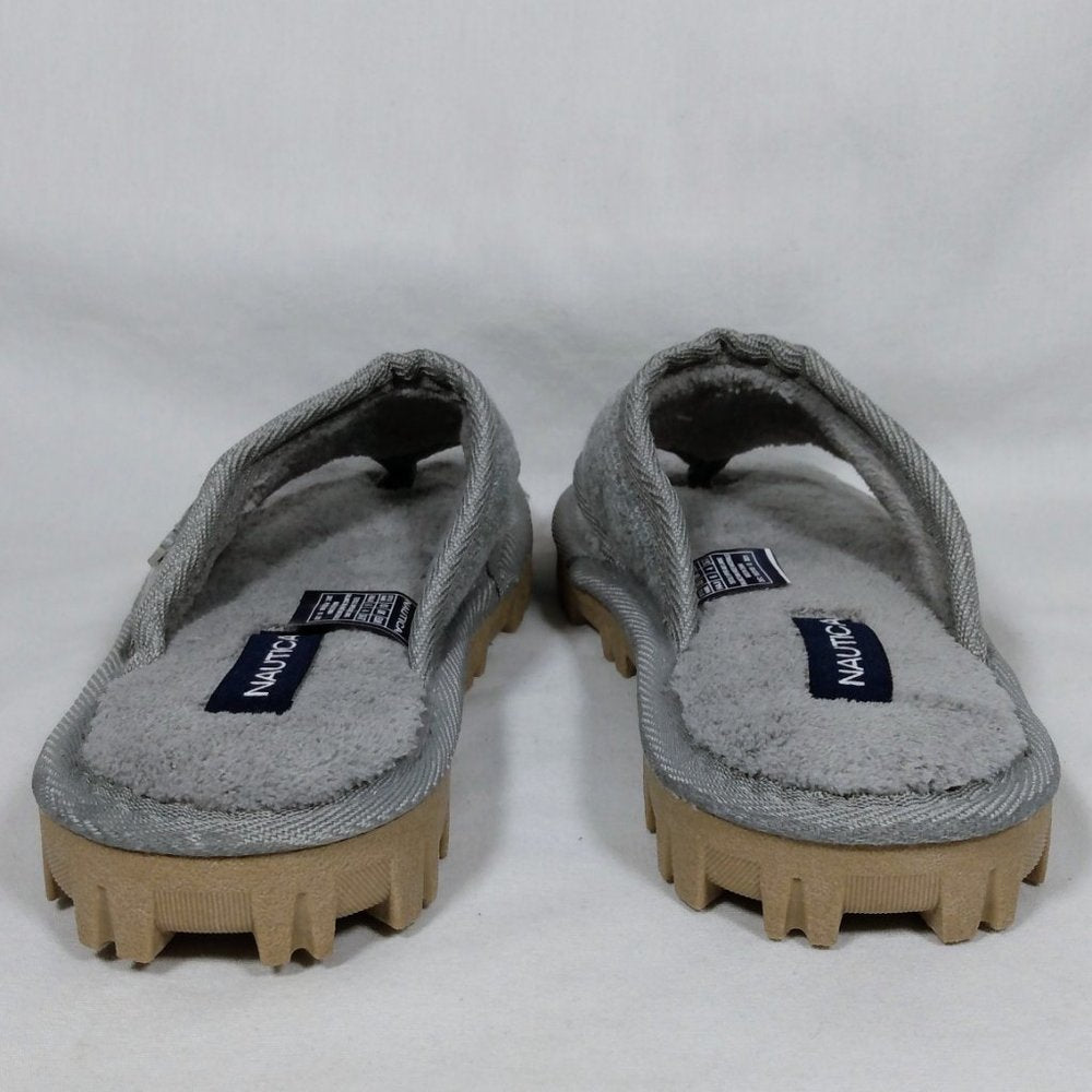 Nautica Women's Slipper Fluffy Warm Indoor/Outdoor Strap Sandal-New in Box