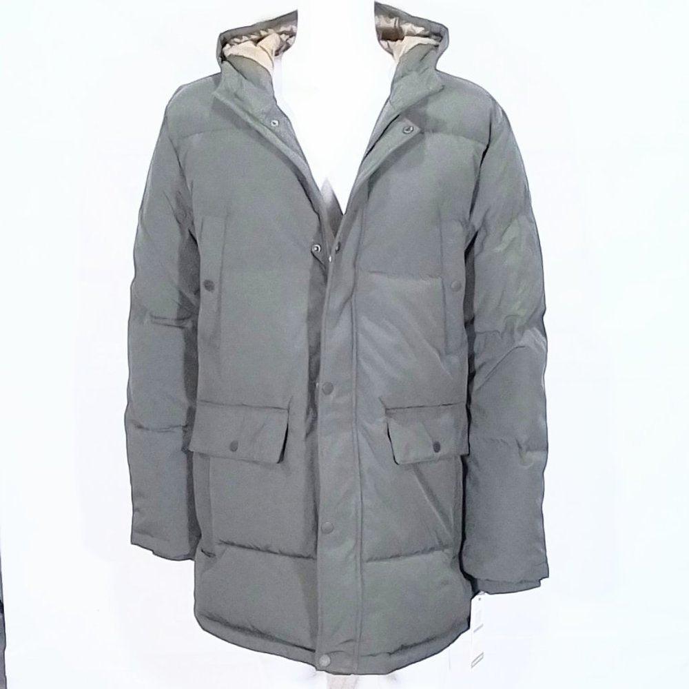 Docker's Artic Cloth Heavyweight Hooded Parka-Dark Olive-XL-New with Tags