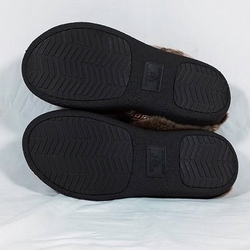 Isotoner Ladies Slippers-Erica Hoodback-Chili Pepper-Size XL (9/10)-New with Tag