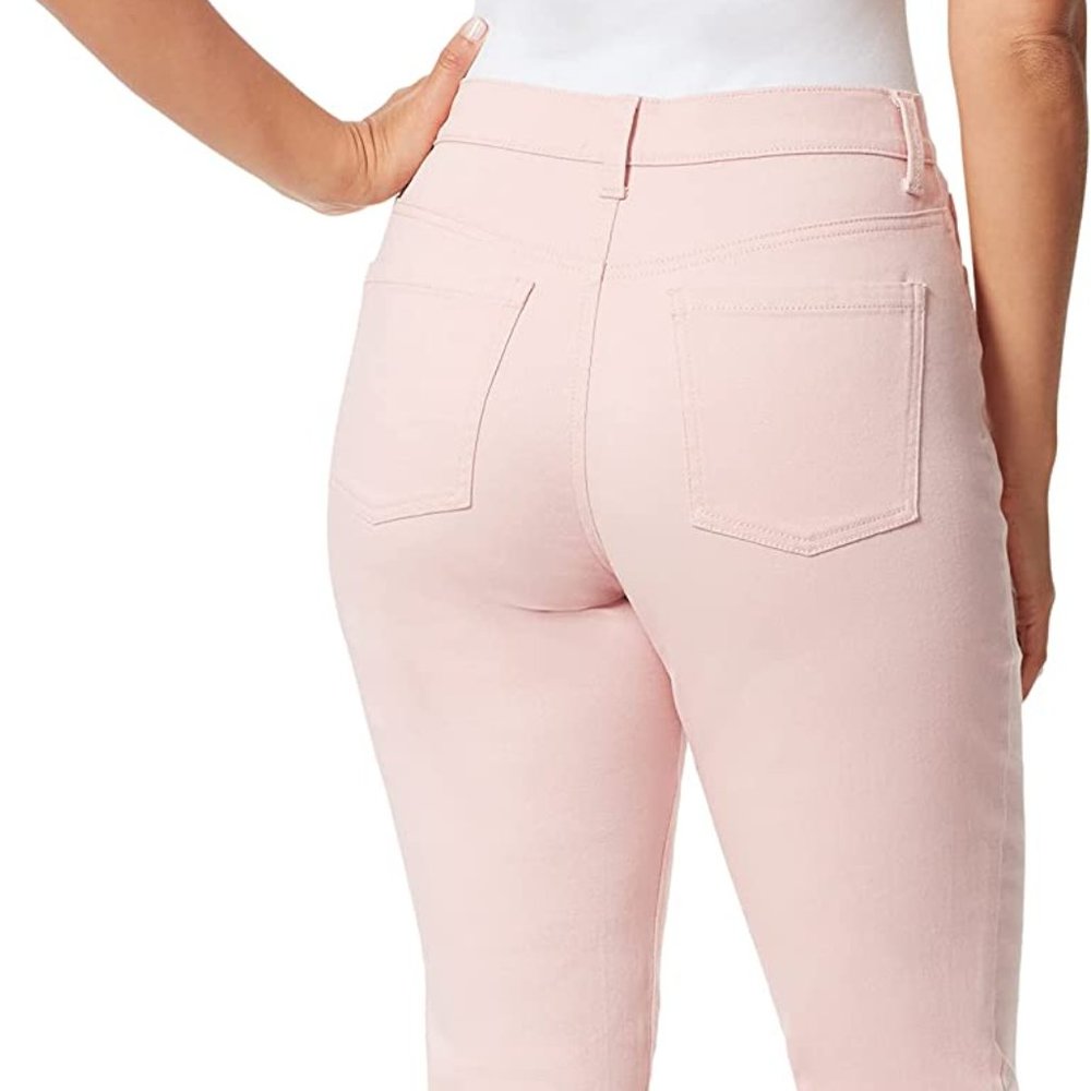 Gloria Vanderbilt Women's Amanda Capri Jean-Ribbon Pink-Various Sizes-NWT