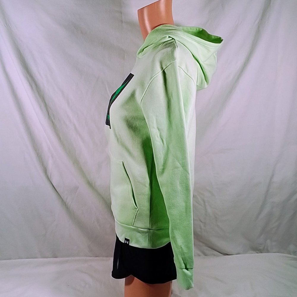 Under Armour Boys' Project Rock Rival Fleece Hoodie-Various Sizes-Phos Green-NWT