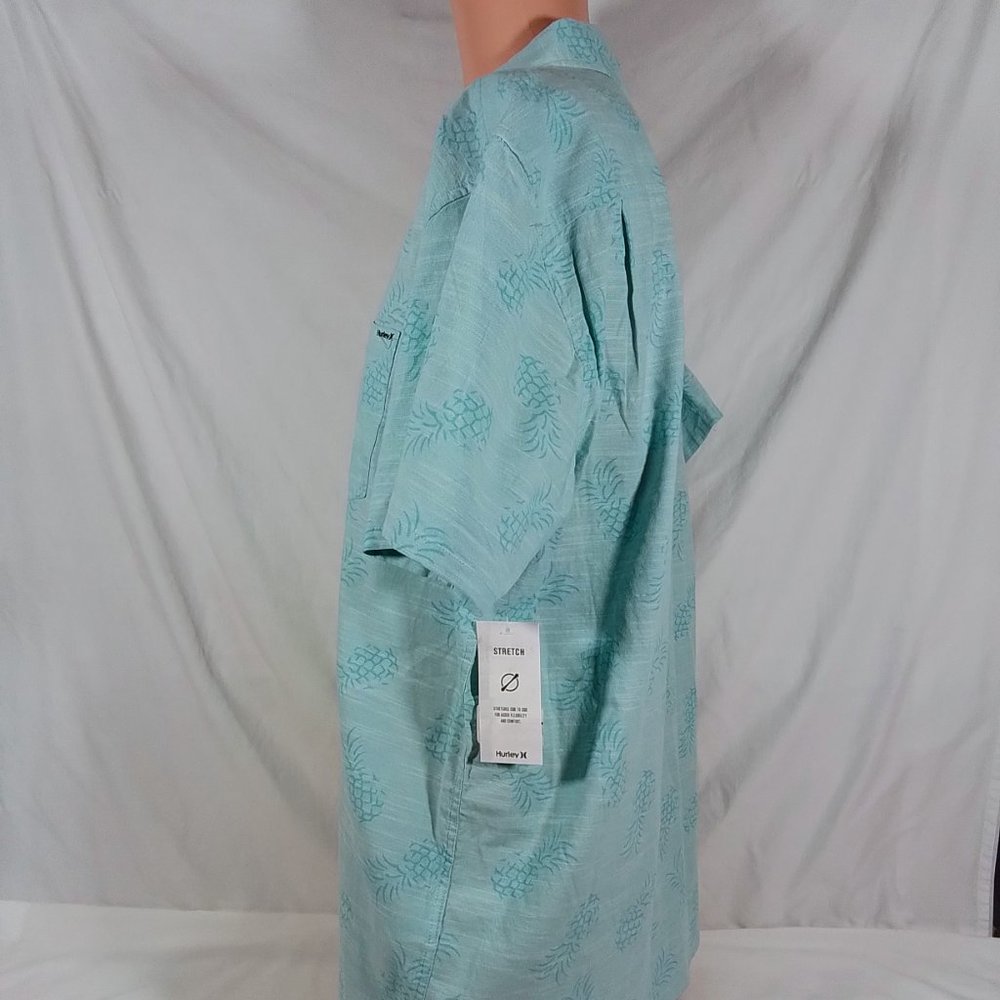 Hurley Men's One and Only Stretch Print Button Down Shirt-Various Sizes-Aura-NWT