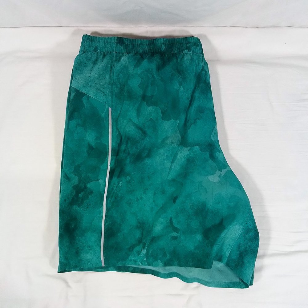 VRST Men's 5” Accelerate Run Shorts-Organic Camo/Dusty Teal-Size 2XL-Sporty-NWT