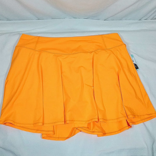 Women's Performance Flounce Skort-Light Tangerine-Plus Size-2XL-New with Tags