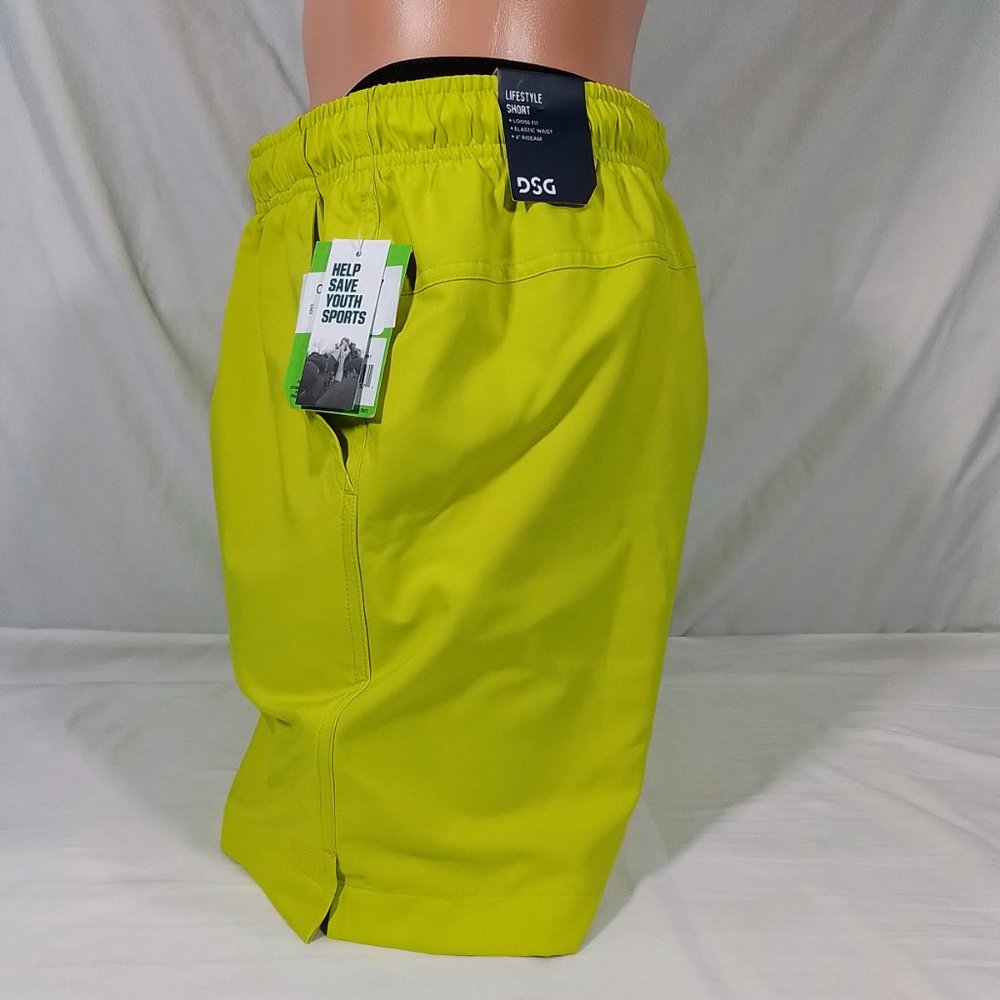 TWITCH + ALLISON Men's 6” Nylon Lifestyle Shorts-Various Sizes-Iced Citron-NWT