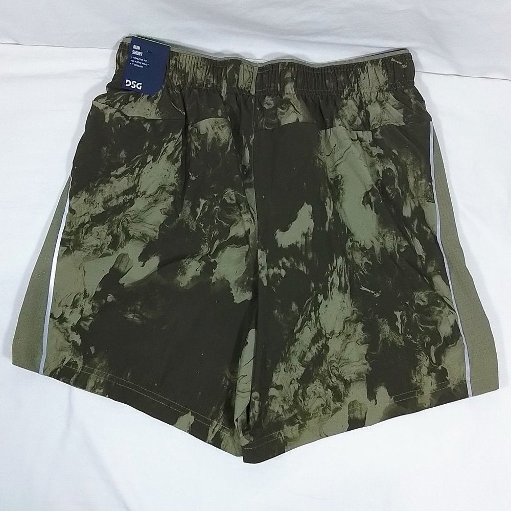 Men's Stride Shorts-Running Shorts-Swirl Light Olive-Various Sizes-New with Tags