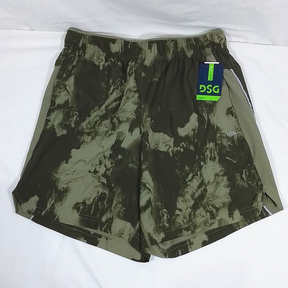 Men's Stride Shorts-Running Shorts-Swirl Light Olive-Various Sizes-New with Tags