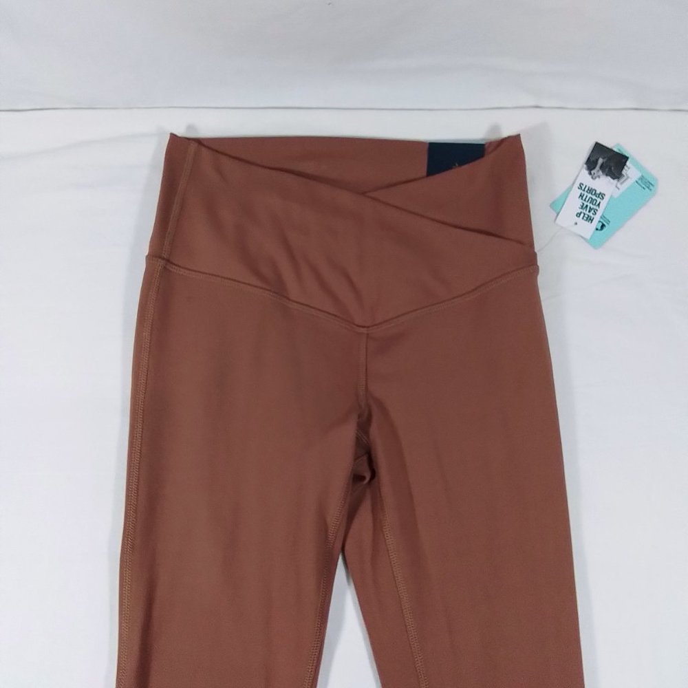 Women's Momentum Cross Leggings-Waist 7/8-Tights-Mink Shadow-New with Tags-XS