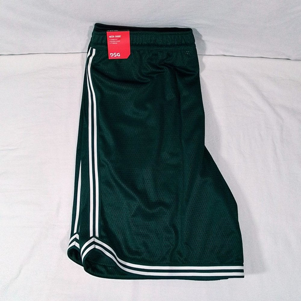 Twitch + Allison Men's Mesh Pocket Basketball Shorts-Varsity Green-Various Sizes