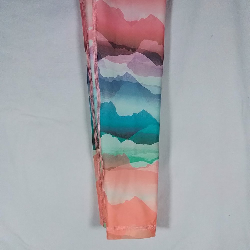 Girls' Performance Mid-Rise Tights-Leggings-Mountain Camo Multi-Size Medium