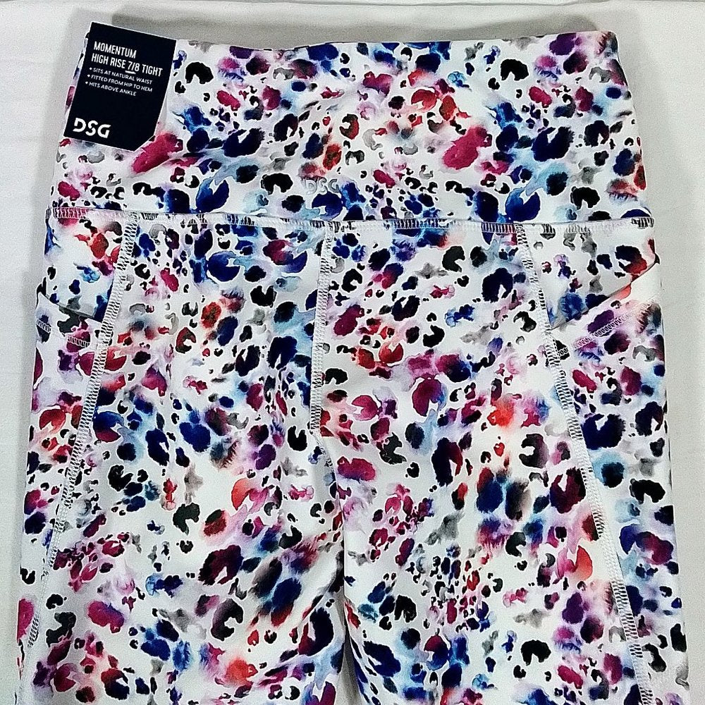 Women's Momentum 7/8 High Rise Tight/Legging Watercolor Leopard-Various Szs-NWT