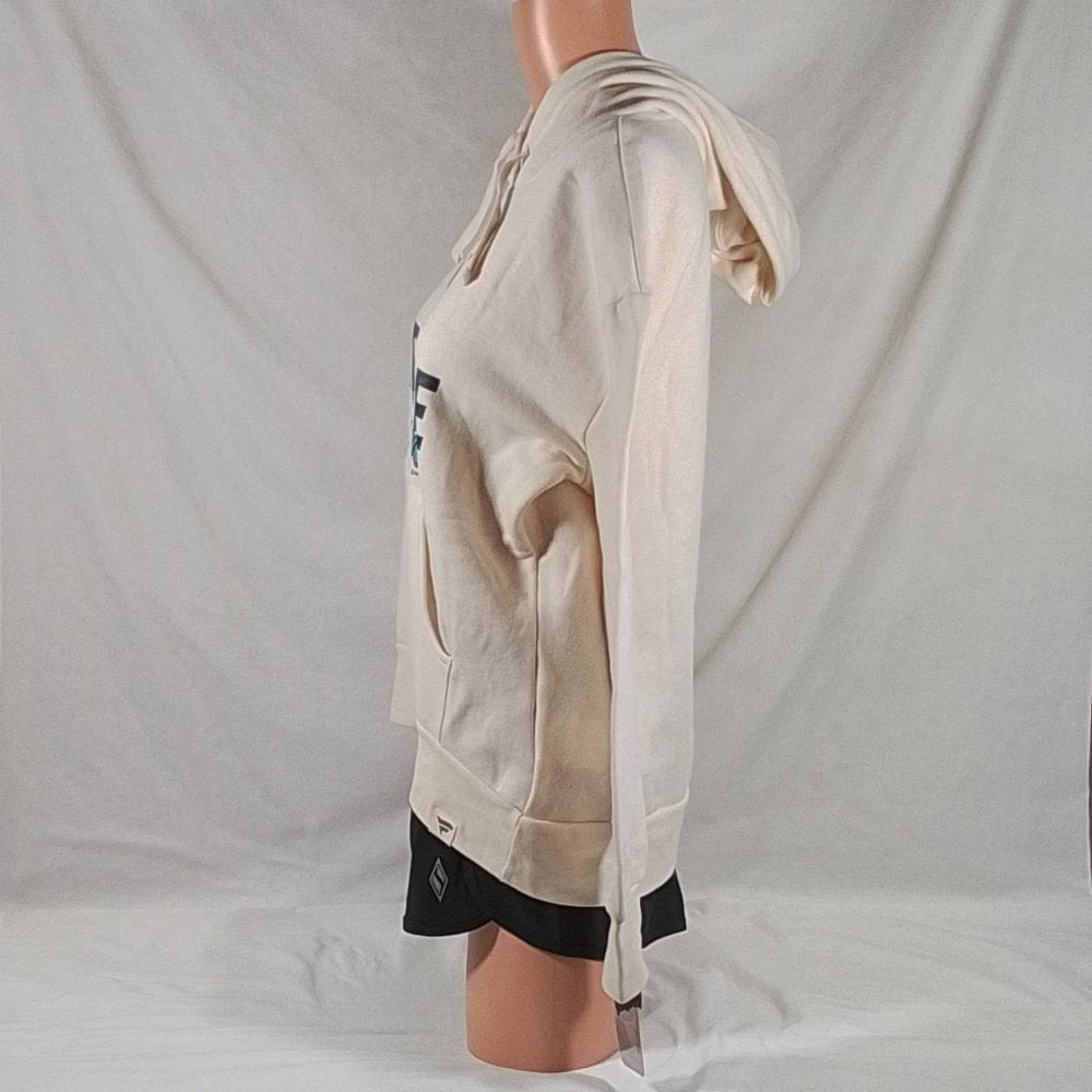 Women's Fanatics Oatmeal Seattle Kraken Carry the Puck Pullover Hoodie-SzS-NWT