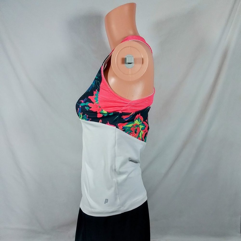 Prince Girls' Floral Fashion Tennis Top-Chalk Brush Floral-Various Sizes-NWT