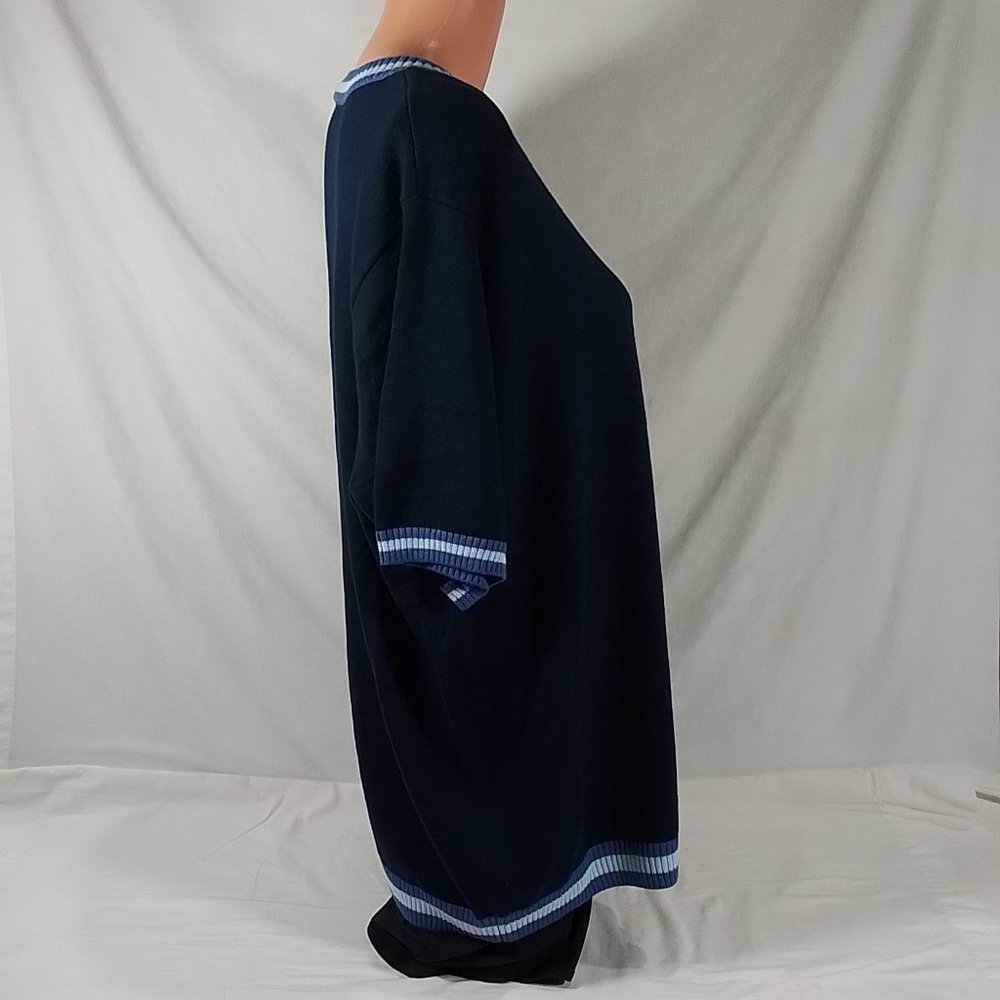Women's Lady Hagen Half Sleeve Dark Navy Crewneck Golf Sweater-Size 1X-NWT