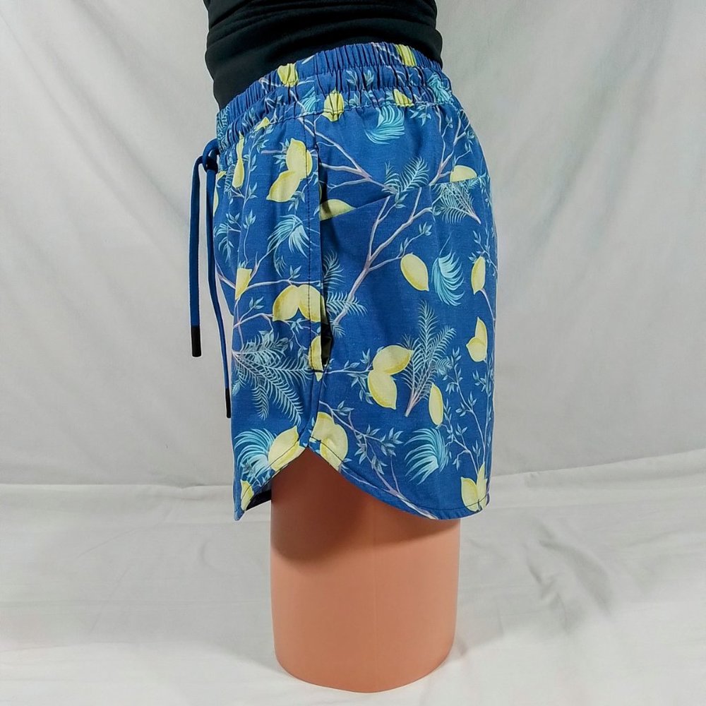 Alpine Design Women's Water Short Shorts-Swimming-Blue Lemon Tree-XS-NWT