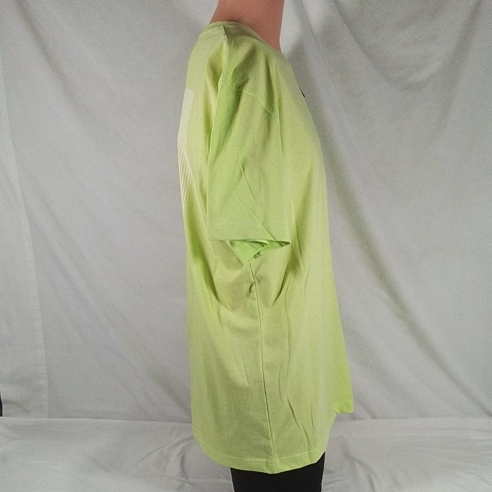 Men's Alpine Design SS Graphic T-Shirt Lime Green Earth- Various Sizes-NWT