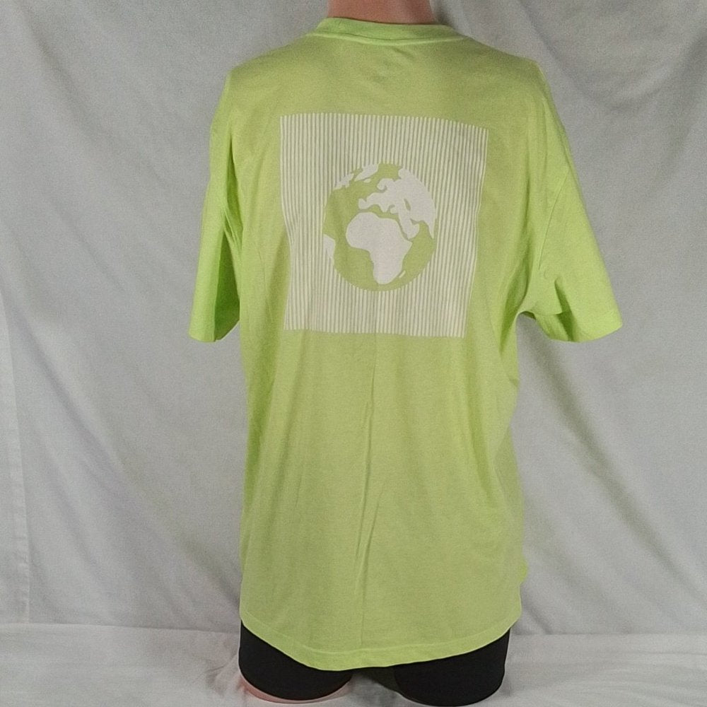 Men's Alpine Design SS Graphic T-Shirt Lime Green Earth- Various Sizes-NWT