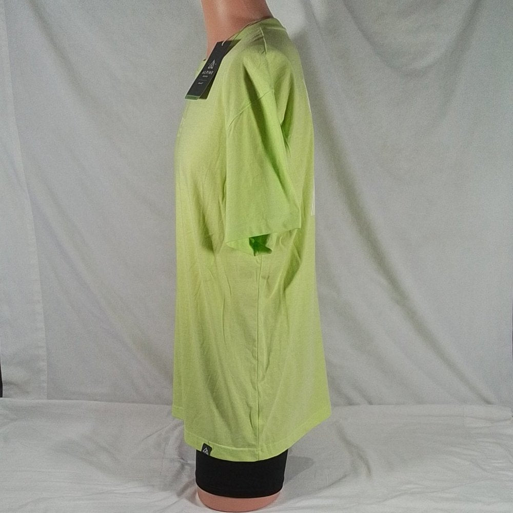 Men's Alpine Design SS Graphic T-Shirt Lime Green Earth- Various Sizes-NWT
