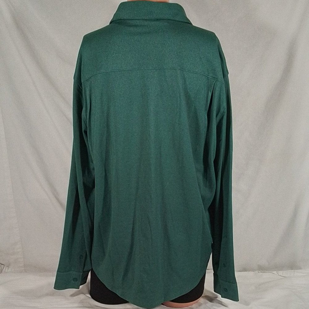 Men's VRST Long Sleeve Button Down Shirt Mineral Teal Heather -Various Sizes-NWT