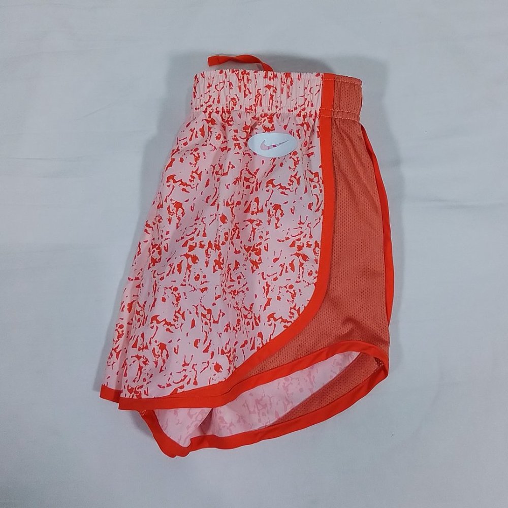 Women's Nike Dri-FIT Icon Clash Tempo Mid Rise Allover Print Running Shorts-NWT