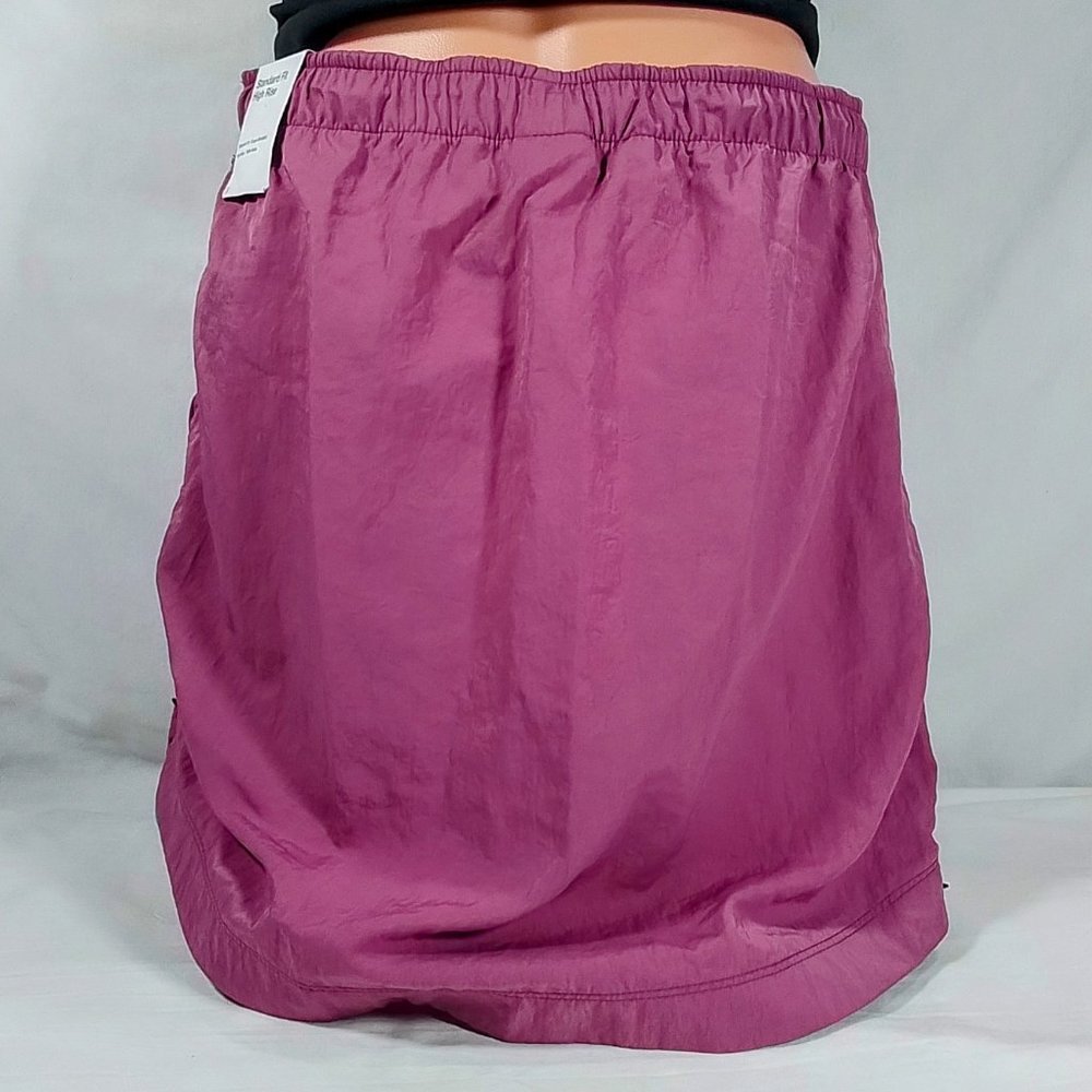 Women's Nike Sportswear Swoosh Woven High Rise Skirt-Light Bordeaux-Various Size