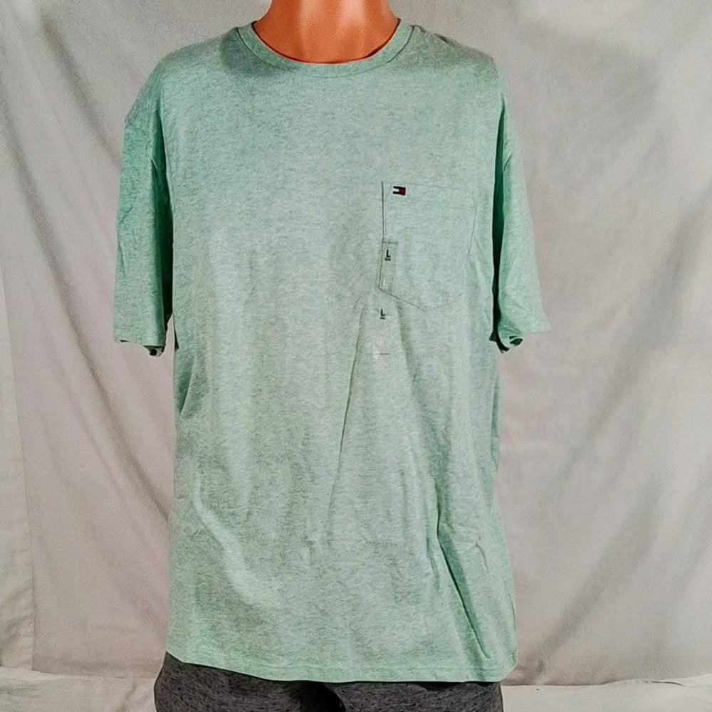 Men's Tommy Hilfiger Fall Core Plus SS T-Shirt Light Green-Various Sizes-NWT