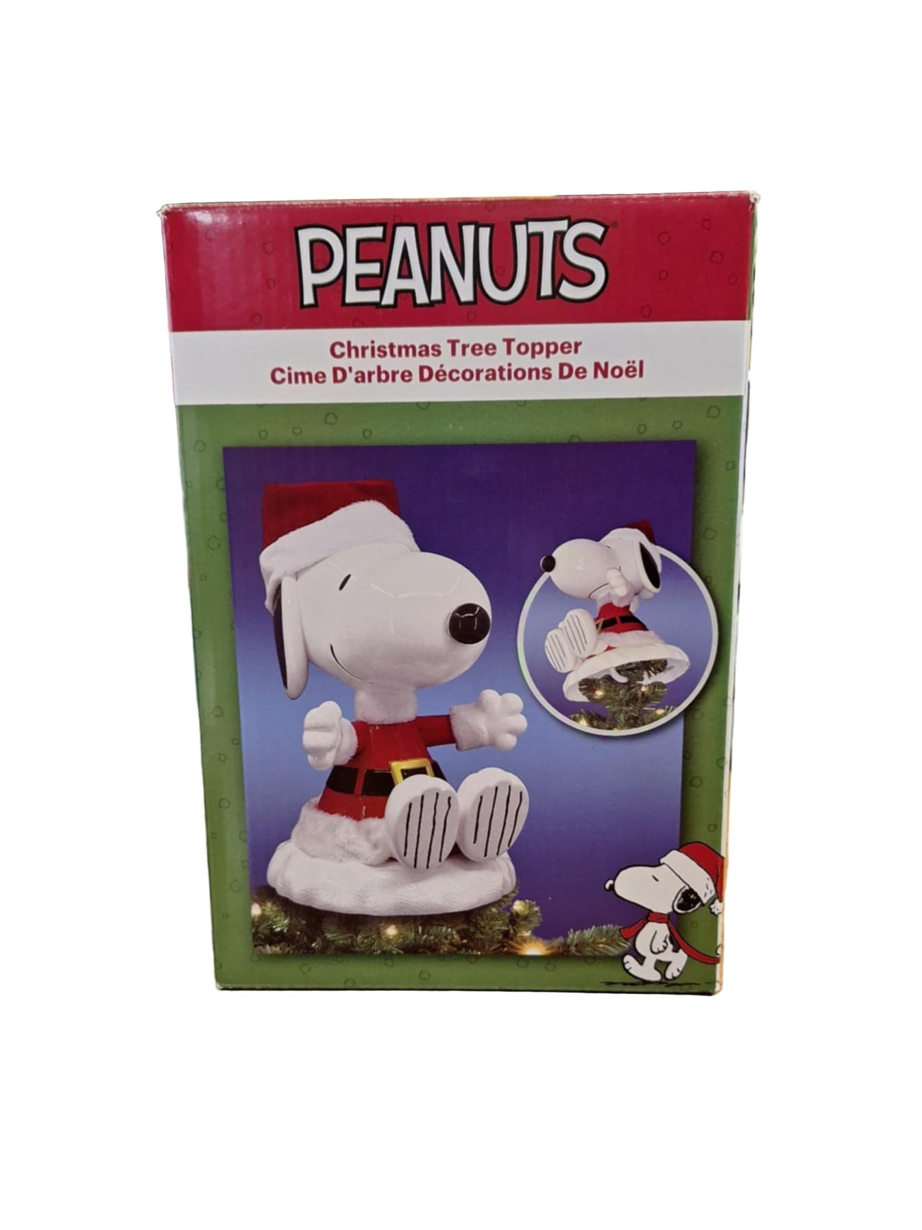 Kurt S Adler Peanuts Snoopy Christmas Tree Topper NWB