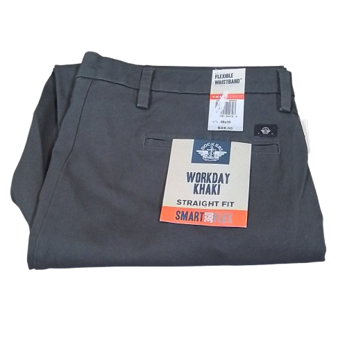 Men's Dockers Straight Fit Workday Khaki - Storm - 38x30 - NWT