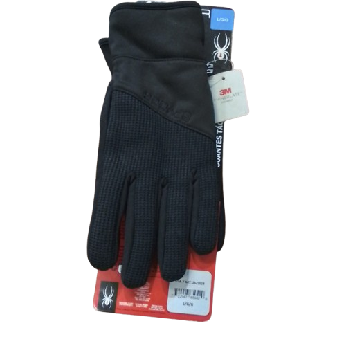 Men's Spyder Core Conduct Touchscreen Compatible Gloves - Black - L - NWT