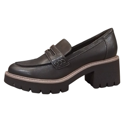 Women's a.n.a Dixen Block Heel Loafers - Dark Grey - 8.5 - NWT