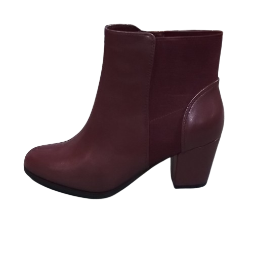 Women's East 5th Aura Block Heel Ankle Boots - Wine - 5 - NIB