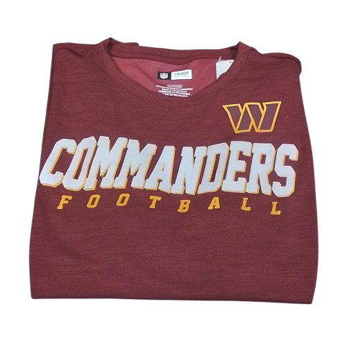Men's NFL Team Apparel Washington Commanders T-Shirt - XL - Burgundy - NWT