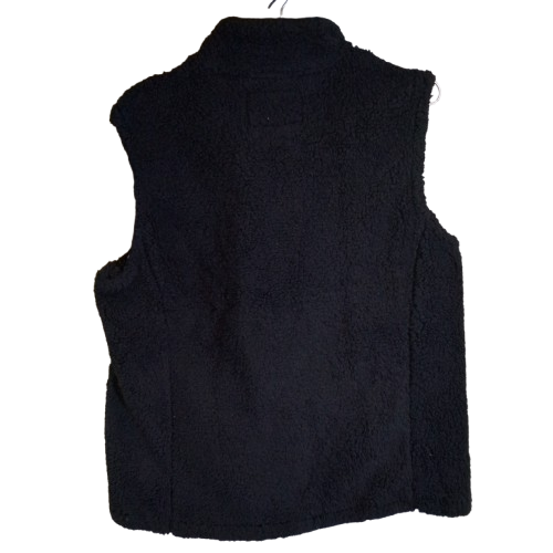 Women's Sage Collective Fleece Lined Sherpa Vest - Black - Large - NWT