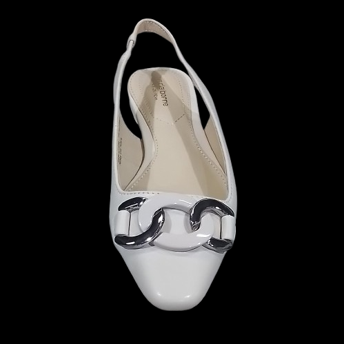 Women's Liz Claiborne Iona Slingback  Ballet Flats - Cream - 6W - NIB