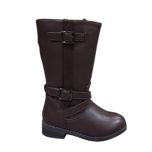 Baby Girl Thereabouts Remi Stacked Heel Riding Boots - Brown - 6 - NIB