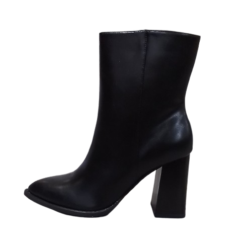 Women's Worthington Plaza Pointed Toe Stacked Heel Booties - Black - 7.5 - NWT