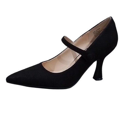 Women's Liz Claiborne Peak Pointed Toe Spool Heel Pumps - Black - 6 - NIB