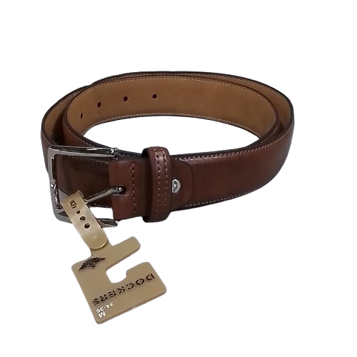 Men's Dockers Single Stitch Faux Leather Dress Belt - Tan - Medium (34/36) - NWT