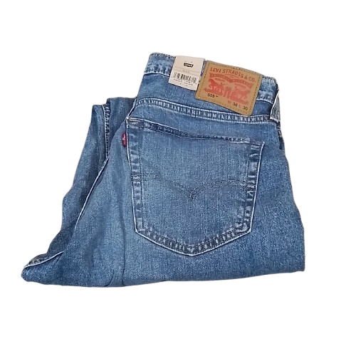 Men's Levi's 559 Relaxed Straight Fit Stretch Jeans - Beyond The Sky - 36x30 - NWT