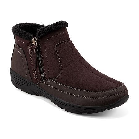 Women's Easy Spirit Verry2 Flat Heel Winter Boots - Chocolate Torte - 9W - NWOB