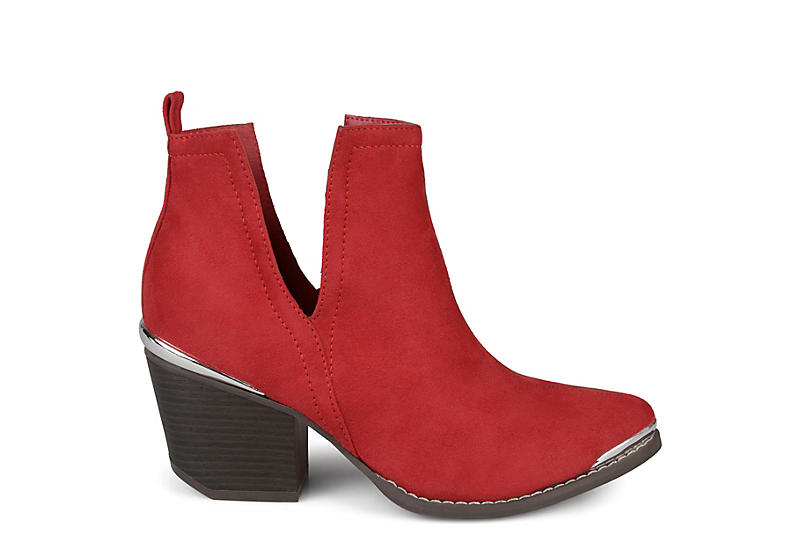 Women's Journee Collection Issla Split Ankle Booties - Red - 11 - NWOB