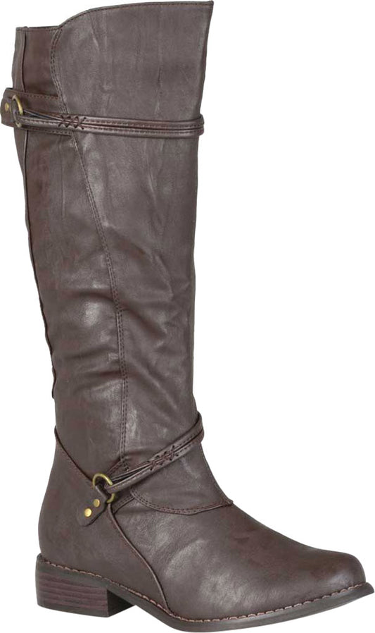Women's Journee Collection Harley Riding Boots - Brown - 8 - NWOB