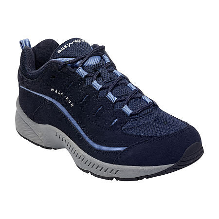 Women's Easy Spirit Roadrun Leather Running Shoes - Mood Indigo - 9W - NIB